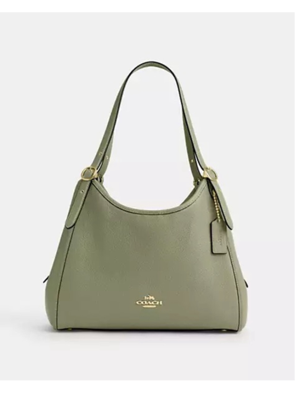 NEW Coach Erin Shoulder Bag Pistachio Pebbled Leather CAQ86 NWT HTF - Picture 2 of 10